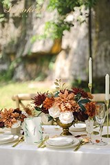 Artificial Flowers for DIY Wedding 11″ x 10″ x 2.25″ Rustic Terracotta