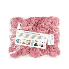 Wrapables Shabby Chic Burlap Rose Flower (Set of 20), Pink Petal