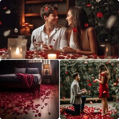 (Pre-Separated, Scented) Artificial Silk Rose Petals for Wedding Flower Petals