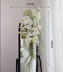 white Wedding Bridal, Bouquet, Rustic Wedding Flower, Orchid, Hydrangea