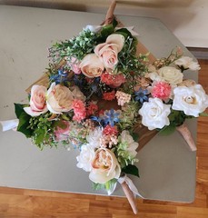 Wedding Floral Bridal Bouquets- Set of 4 Handmade