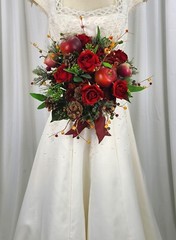 Autumn Apple Harvest Faux Silk Wedding Bouquet