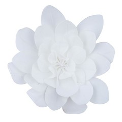 8 pcs 16″ White Artificial Daisy Flowers for Wall Backdrop Party Wedding Craft