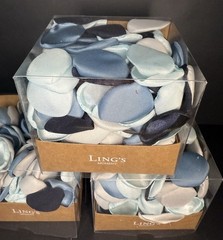 Ling’s Moment Artificial Rose Petals Vintage Wedding Decoration Blue Open Box 3