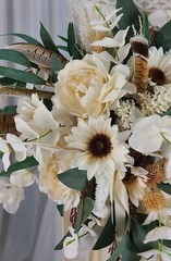 Late Winter Boho Faux Silk Wedding Bouquet