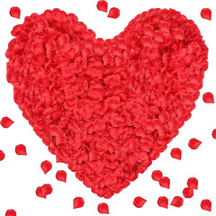 2000 Pcs Silk Red Rose Petals, Artificial Flower Petals for Romantic, Classic St