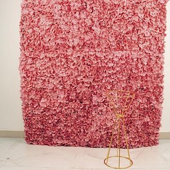 4 Dusty Rose Hydrangea Flowers Mat Wall Backdrop Panels Wedding Party