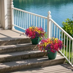 20Pcs UV Resistant Artificial Flowers Outdoor, Realistic Faux Greenery Shrubs
