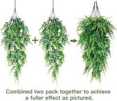 Hanging Fake Plants,4 Pcs Faux Eucalyptus Greenery Vine Plant Faux Plants