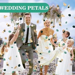 200 Pieces Silk Rose Petals Flower Silk Petals Artificial Scatter Dark Green