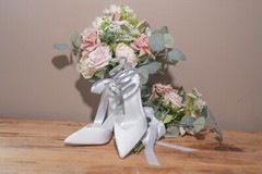 2 Premium Silk Bridal Bouquets Flowers for Wedding Valentine’S Day Anniversary