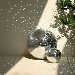 AplusChoice 24″ Large Disco Ball Mirror Big Hanging Glass Party Events Wedding