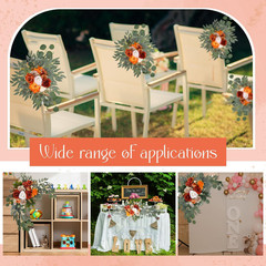 Wedding Arch Flowers Set of 4 Artificial Flower Swag Wedding Faux Floral Swag wi