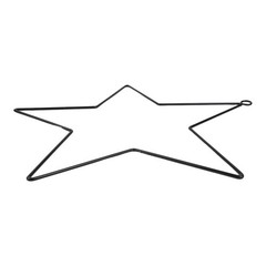 Versatile Pentagram Shaped Wreath Support Iron Frame for Creative Art Projects