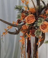 Antlers and Autumn Boho Faux Silk Wedding Bouquet