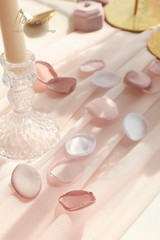 500pcs Dusty Rose Blush Faux Silk Rose Petals Wedding Flower Girl Aisle Scatter