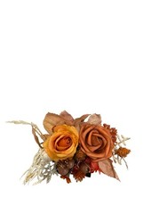 Ling’s Moment Pocket Boutonniere Single for Wedding Orange Terracotta