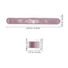 6Pcs Pink Wedding Party Bracelets Slap Style Floral Corsage Wristbands