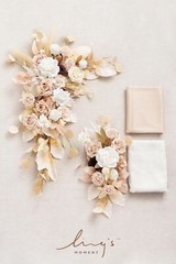 Ling’s Moment Spring Wedding Arch Flowers Kit Pack of 4, 2pcs Hanging Flower …