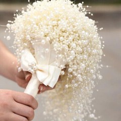 Wedding Bouquet Wedding Flowers Bride Bouquet All Pearl Bouquet Handmade Beaded