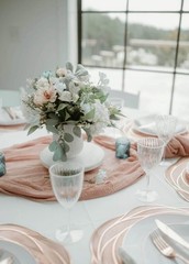 Silk Wedding floral suite from florist