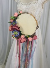 Gypsy Tambourine Faux Wedding Bouquet