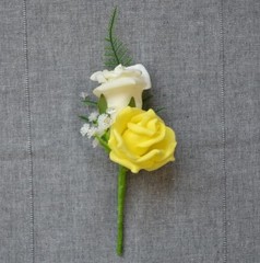 Wedding corsage, wedding buttonhole for guests groom, groomsmen. Variety of colo