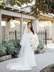 Rinlong White Orchid Cascading Wedding Bouquets for Bride Cascade Bridal Bouq…