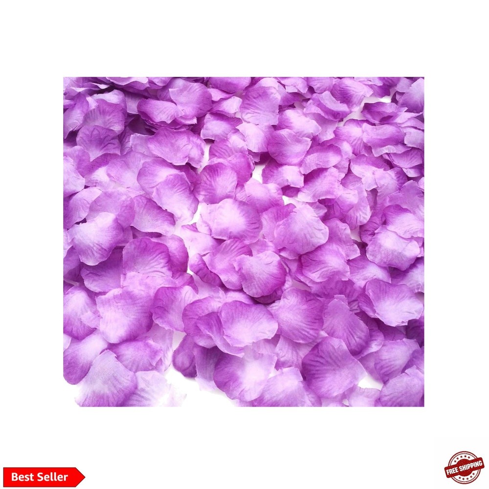 2200 PCS Light Purple Silk Rose Petals,Lavender Petals Lilac Petals forWeddin…