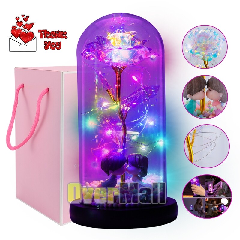 Eternal Rose Flower LED Enchanted Galaxy Rose LED Light Valentine’s Gift For Her
