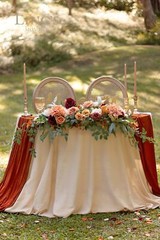 Ling’s Moment Wedding Table Centerpiece Package, Floral Swags for Wedding Hea…