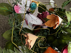 JOANN’S SPRING FLORAL ARRANGEMENT • PAPER BLOOMS & BUTTERFLY • MIXED‑MEDIA DECOR