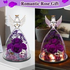 Birthday Day Rose 4.3 inches (W) x (D) x 6.3 (H), Purple