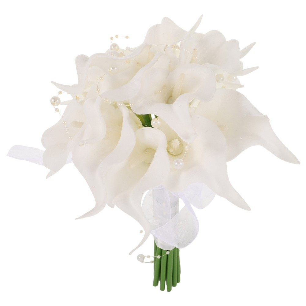 Lily Bouquet Artificial Flower Bridal Bride Bouquets for Wedding