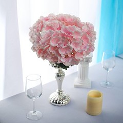 Pink 5 Silk Hydrangea Bushes Wedding Flowers Bouquets Party Centerpieces SALE