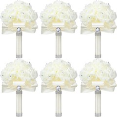 10 Pack Wedding Bouquets for Bride Roses Bridesmaid Bouquet Bridal Bouquet