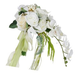 Elegant White Artificial Flower Ensembles for Celebration and Home Ambiances