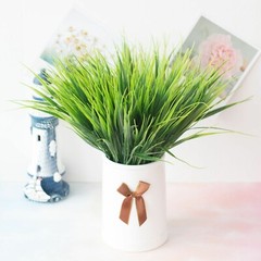 US 5pc Artificial Greenery 7 Branch Spring Grass Plant for Home/ Garden Decor