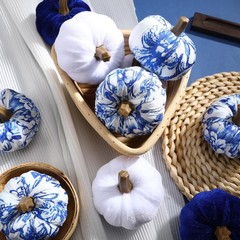 Geelin 12 Pcs Blue White Orange 3 inches (W) x 2.6 (H),