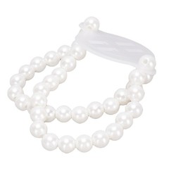 10 Pcs Pearl Wrist Corsage Bracelet Elegant White Pearl Elastic Wedding Band