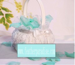 300 pcs Mint Silk Petals/Aqua Fabric Petals/Wedding Petals/ Vases Fillers (USA)