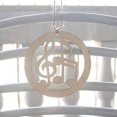 20pcs Music Notes Shaped Wood DIY Craft Cutouts Musical Notes Unfinished Wood
