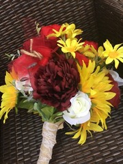 Sunflower wedding flowers package bridal bouquet decorations bouquets