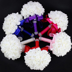 Wedding Fake Flowers Bridal Bouquets Bridesmaid Rose Centerpiece Bride Hydrangea