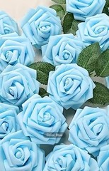 25 Foam Roses 25pcs Artificial Flowers, Fake Flowers Roses
