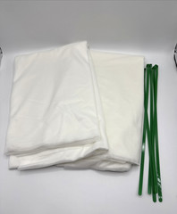Artificial Arch Flowers Kit, 2Pcs Artificial Flower Arch Decor 2 Drapes Ivory