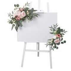 2x Wedding Arch Flowers Artificial Flowers Decoration Craft Wreath Handcraft