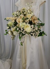Wildflower Gatherer Garden Faux Flower Wedding Bouquet