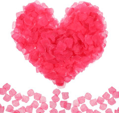 1000 PCS Fake Rose Petals, Artificial Rose Petals for Wedding, Romantic Night, V