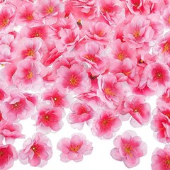 Pieces Cherry Blossom Heads Artificial Fake Silk Cloth Petals